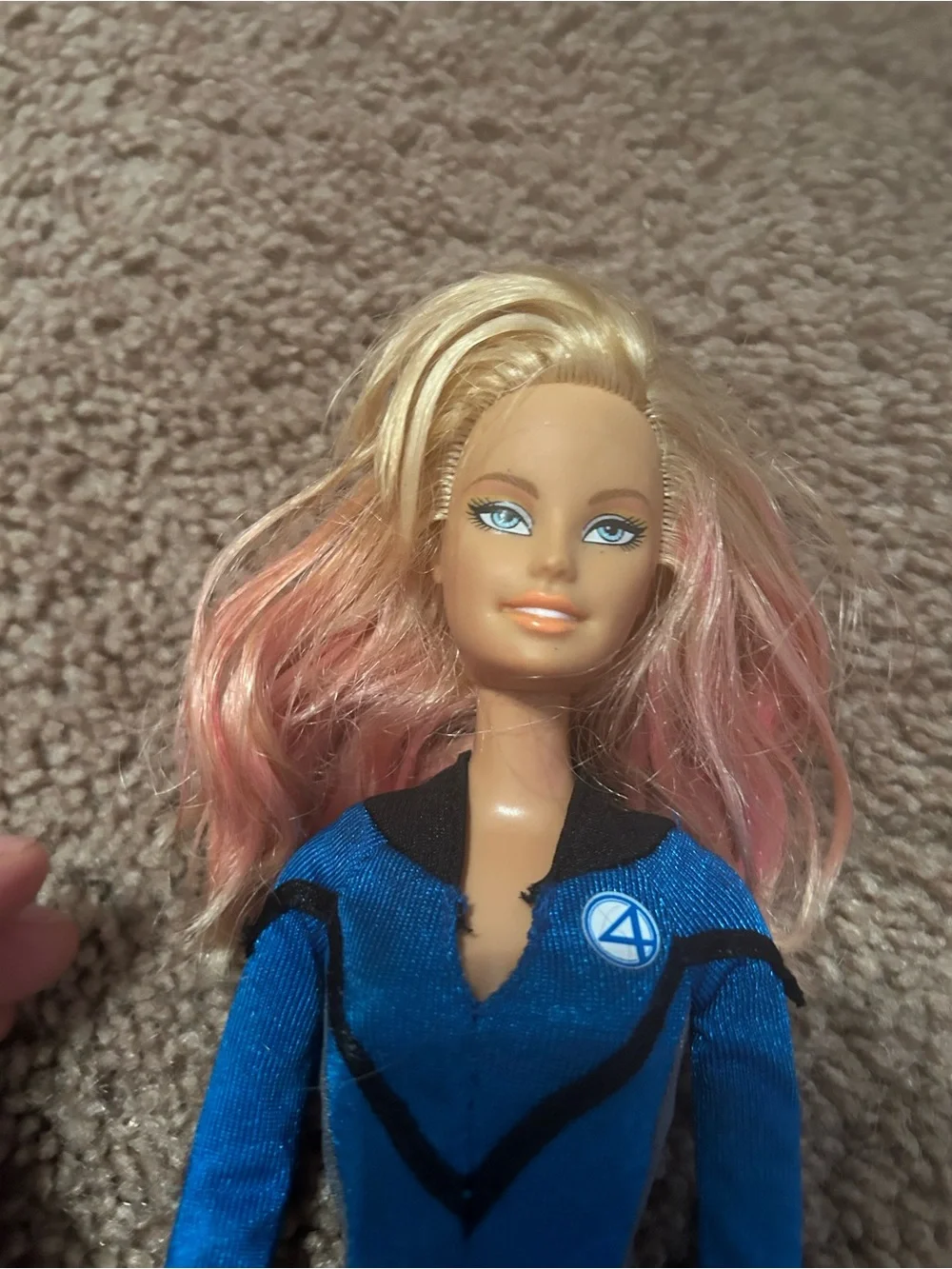 Mattel Fantastic 4 Invisible Woman Barbie Doll